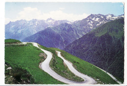 17204 / ⭐ ◉ Haute Garonne Pyrenees Lacet Virage Route LUCHON à SUPERBAGNERES Flamme Poste 1965 CPSM EKTACAP CAP 164 - Luchon