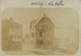 AULT - ONIVAL (80). Photo-carte Rare : Villa Stella (café-annexe Petit Casino, Rue De Saint Valery. - Onival