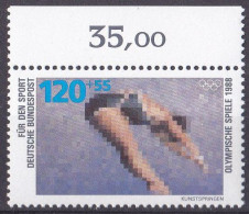 BRD 1988 Mi. Nr. 1355 **/MNH Oberrand (BRD1-8) - Ongebruikt