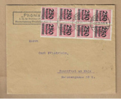 Los Vom 21.05 Briefumschlag Aus Frankfurt 1923 - Covers & Documents