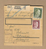 Los Vom 21.05 Paketkarte Aus Attnang 1944 - Lettres & Documents