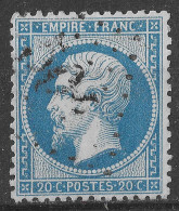 Lot N°103 N°22,Oblitéré GC 504 BLIGNY-S-OUCHE(20), Indice 5 - 1862 Napoleone III