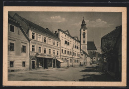 AK Eferding, Strassenpartie Zur Kirche, Schuhmacher Gustav Stadelmann  - Autres & Non Classés