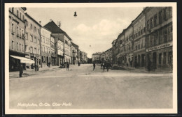 AK Mattighofen /O.-Oe., Ober-Markt Mit Geschäften  - Otros & Sin Clasificación