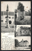 AK Eggenburg, Schwedenturm, Bemaltes Haus, Krahuletz-Museum  - Sonstige & Ohne Zuordnung