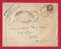 !!! LETTRE INTÉRIEURE AVEC CACHET DE CHANTIERS DE JEUNESSE DE 1944 - Guerre De 1939-45