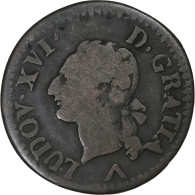 France, Louis XVI, Liard, 1779, Lille, Cuivre, TB, Gadoury:348 - 1774-1791 Luigi XVI