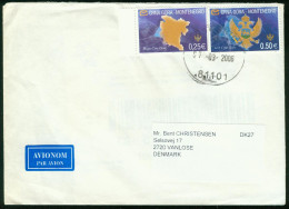 Br Montenegro, Podgorica 2006 Cover > Denmark (MiNr 100 IA, 102 IA) #bel-1071 - Montenegro