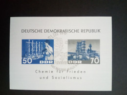 DDR BLOCK 18 GESTEMPELT(USED) CHEMISCHE INDUSTRIE 1963 - Sonstige & Ohne Zuordnung