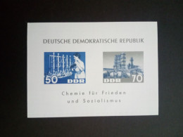 DDR BLOCK 18 POSTFRISCH(MINT) CHEMISCHE INDUSTRIE 1963 - Altri & Non Classificati