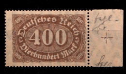 Deutsches Reich 222b Postfrisch Geprüft Infla, Randstück #GV459 - Autres & Non Classés