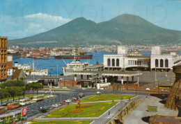 CARTOLINA  C16 NAPOLI,CAMPANIA-STAZIONE MARITTIMA-SOLE,MARE,ESTATE,SPIAGGIA,BARCHE,VACANZA,BELLA ITALIA,VIAGGIATA 1975 - Napoli (Neapel)