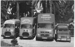 D 83. HYERES.  CARTE PHOTO  TRANSPORTS DEMENAGEMENTS J. BOUCHET HYERES - Hyeres