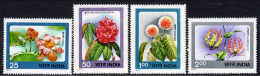 India 1977 Mi 722-725 Flowers Set MNH - Nuevos