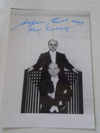 D203353  Signature -Autograph  -   Aloys And Alfons Kontarsky, German Duo-pianist Brothers  1981 - Cantanti E Musicisti