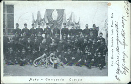 Cs300 Cartolina Militare Nola Concerto Civico Provincia Di Napoli 1904 - Napoli (Napels)