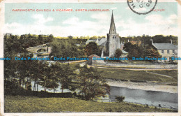 R105448 Warkworth Church And Vicarage. Northumberland. 1905 - Monde