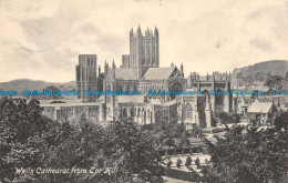 R105451 Wells Cathedral From Tor Hill. 1916 - Monde