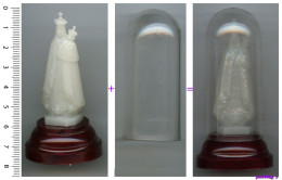 Vintage - Figurine Plastique De LOURDES : NOTRE DAME DES  VICTOIRES (Marie Et Jésus) Protection Rigide - Années 50 - HT - Godsdienst & Esoterisme