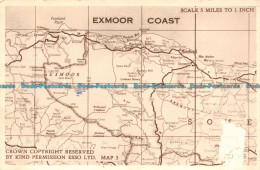 R105463 Exmoor Coast. Crown. Kind Permission Esso. Map 3. Friths Series. 1956 - World