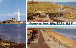 R106209 Greetings From Whitley Bay. Multi View. Salmon - World