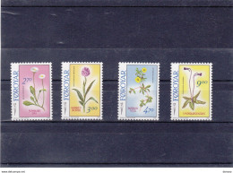 FEROE 1988 FLEURS Yvert 156-159, Michel 162-165 NEUF** MNH Cote Yv 13,50 Euros - Färöer Inseln