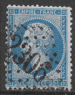 Lot N°106 N°22,Oblitéré GC 2306 MELUN(73), Indice 1 - 1862 Napoléon III