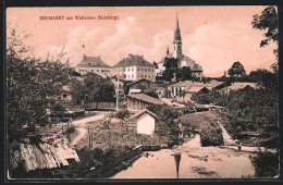 AK Neumarkt Am Wallersee, Ortspartie Mit Kirchturm  - Autres & Non Classés