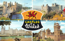 R106241 Castles Of Wales. Multi View. Dennis - Mundo