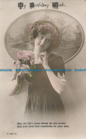 R106243 Greeting Postcard. My Birthday Wish. Woman. Rotary. 1913 - Welt