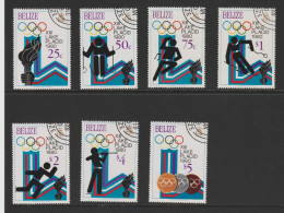 1979 JO Hiver Lake Placid YT BZ447 à BZ454 Sauf BZ452 Obl. - Belize (1973-...)