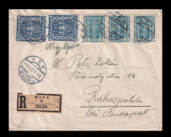 AUSTRIA 1922. Registered Inflation Cover To Hungary - Cartas & Documentos