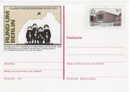 Germany Deutschland 1987 75 Jahre Postbeforderung In Der Luft, 750 Jahre Berlin, Luposta Luftpostausstellung - Postcards - Mint