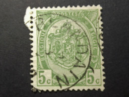 Belgie Belgique - 1893  - COB/OBP  56   -  1 Value - Gestempeld /obl. Blandain - 1893-1907 Wapenschild