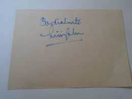 D203356  Signature -Autograph  - Luigi Alva  - Opera Singer - Tenor - Peru - Metropolitan Opera -La Scala  1981 - Zangers & Muzikanten