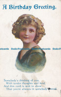 R106305 A Birthday Greeting. Little Girls Portrait. 1920 - Mondo