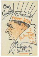 CPA - Chez Gustave Restaurant Franco Belge- Nice (06) - Cafés, Hotels, Restaurants