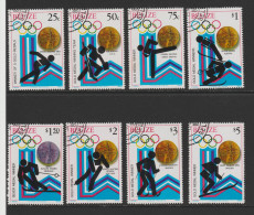 1980 JO Hiver Lake Placid YT BZ487 à BZ494 Obl. - Belize (1973-...)