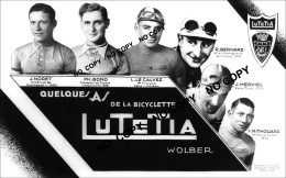 PHOTO CYCLISME REENFORCE GRAND QUALITÉ ( NO CARTE ) GROUPE TEAM LUTETIA 1933 - Cycling