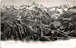 Die Berneralpen V. D. Furka-Passhöhe Gesehen (208) * Feldpost 2. 8. 1917 - Realp