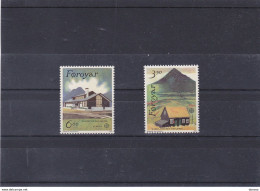 FEROE 1990 EUROPA, Bâtiments Postaux Yvert 192-193, Michel 198-199 NEUF** MNH Cote 7 Euros - Färöer Inseln