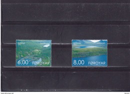 FEROË 2001 Europa, L'eau, Paysages Avec Lacs Yvert 398-399, Michel 402-403 NEUF** MNH Cote 6 Euros - Faeroër