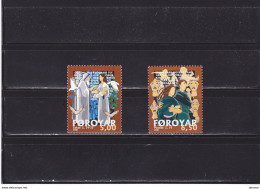 FEROË 2001 NOËL, La Sainte Famille Yvert 408-409, Michel 412-413 NEUF** MNH Cote 5 Euros - Islas Faeroes