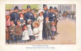 ILLUSTRATEUR  #FG57518 ERNEST IBBETSON THE LONDON POLICE MAKING ROOM FOR THE LITTLE ONES - Altri & Non Classificati