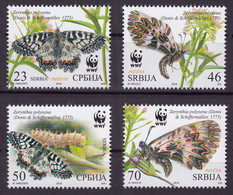 Serbia 2016 WWF Insects Butterflies Fauna, Set MNH - Serbia