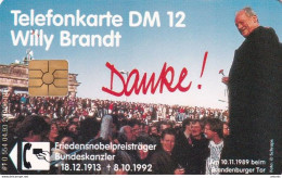 GERMANY - Willy Brandt(O 554), Tirage 20000, 12/93, Mint - O-Serie : Serie Clienti Esclusi Dal Servizio Delle Collezioni