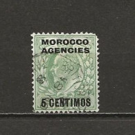 2 St Marocco Agencies  Britische Postämter (1907) Mi.Nr.(23+24) ? Gebraucht - Morocco Agencies / Tangier (...-1958)