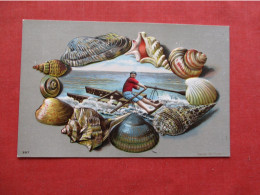 Embossed  Souvenir  From Shell.     Ref 6413 - Autres & Non Classés