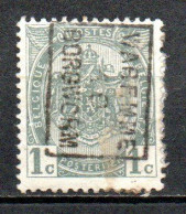 1494 Voorafstempeling Op Nr 81 - WAREMME 10 BORGWORM - Positie B - Rollenmarken 1910-19