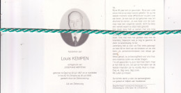 Louis Kempen-Mertens, Geel 1907, 2002. Foto - Overlijden